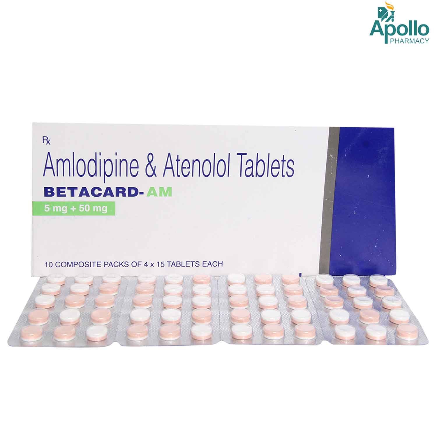 Betacard-AM Tablet 15's, Pack of 15 TABLETS Betacard-AM Tablet 15's, Pack of 15 TABLETS