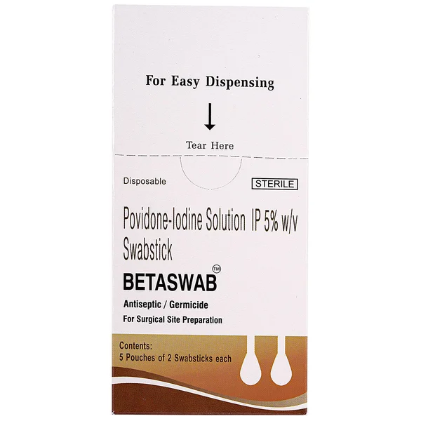 Betaswab 5% Solution Swabstick 2's