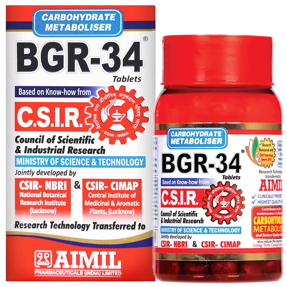 Buy Aimil BGR34 Tablet 100's 19 Minutes Delivery Apollo Pharmacy