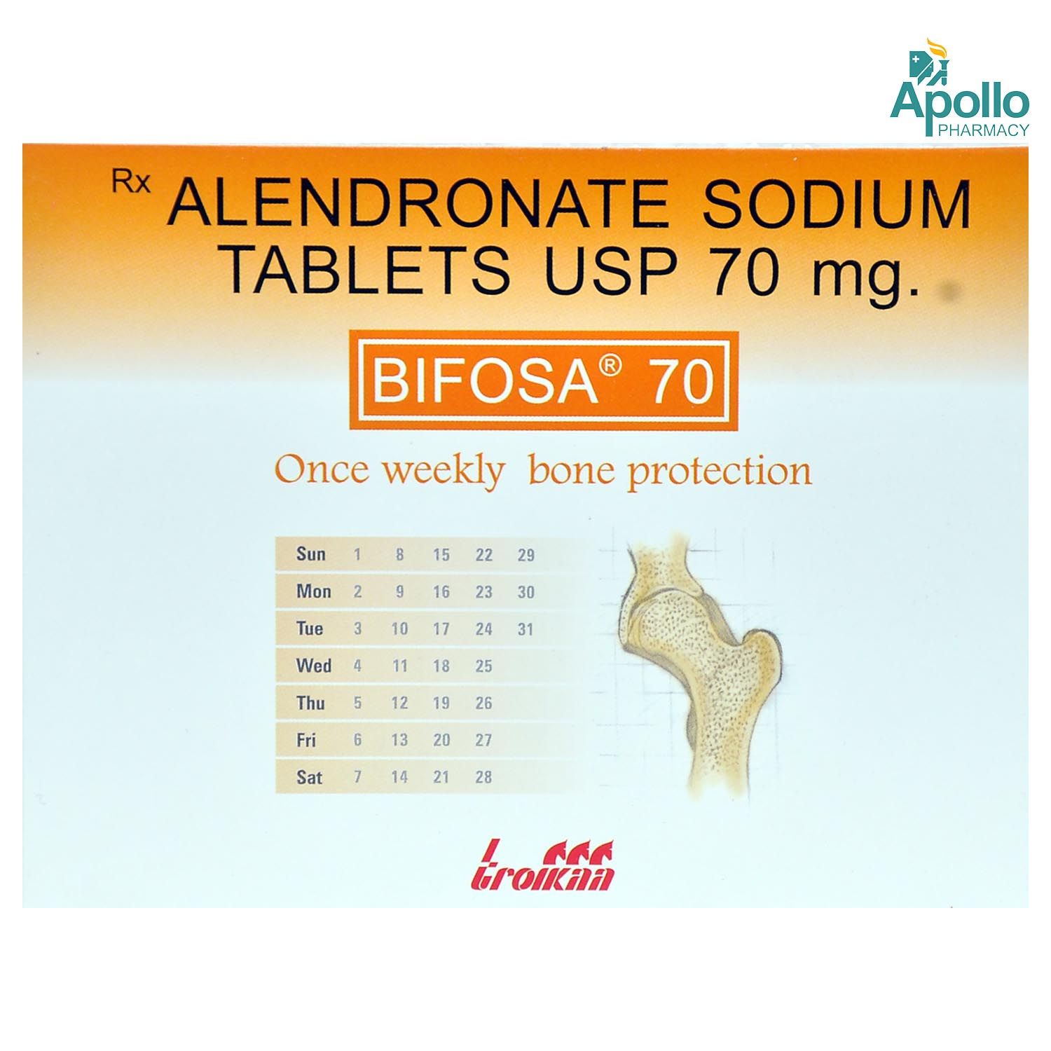 Buy Bifosa 70 mg Tablet 4's Online