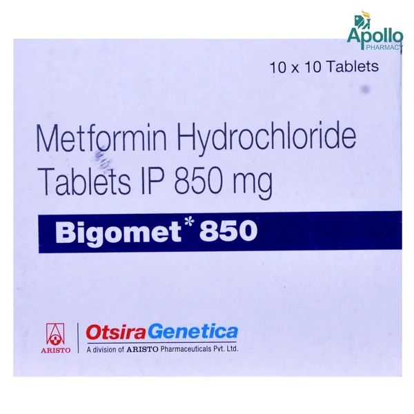 Bigomet 850mg Tablet 10's