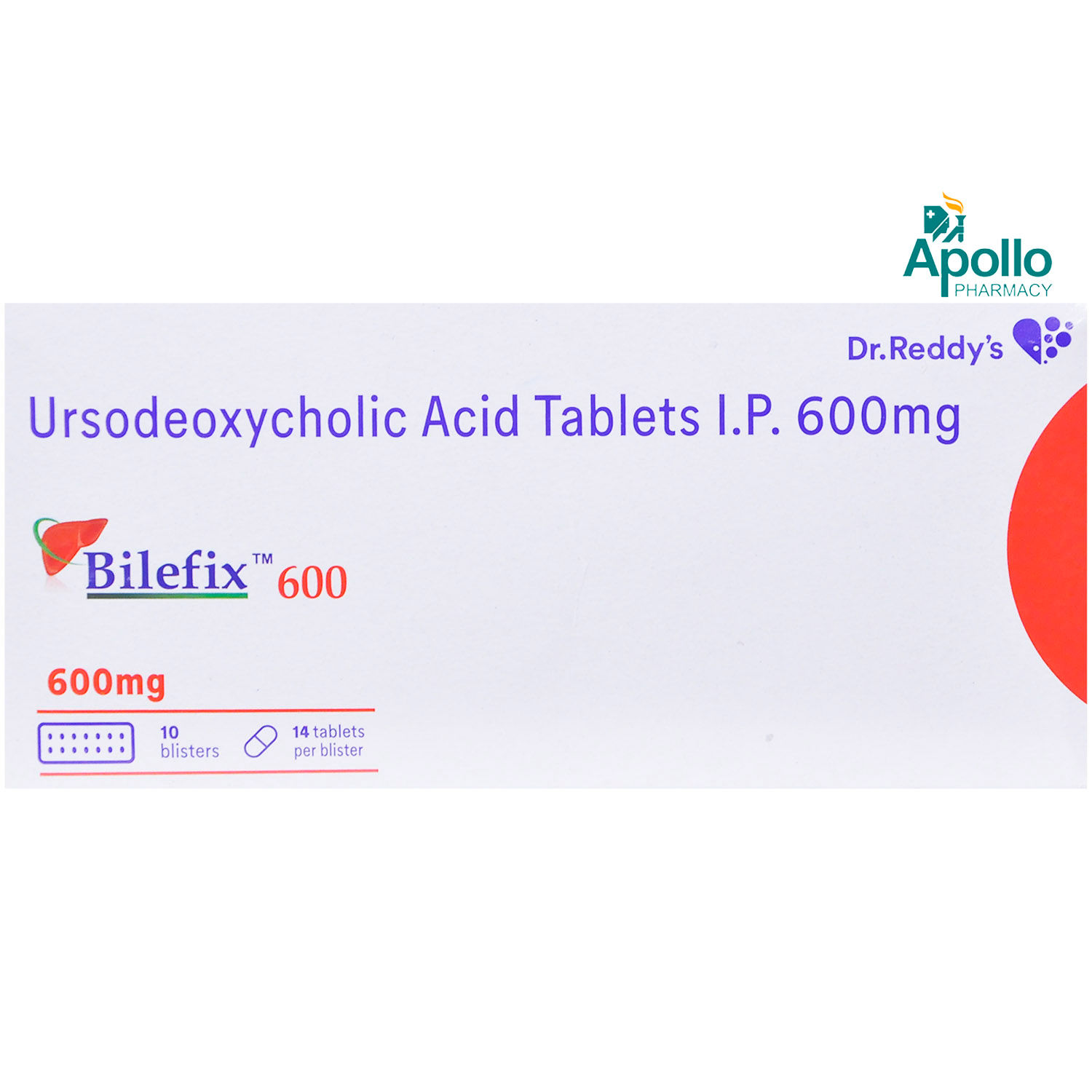 Buy Bilefix 600 Tablet 14's Online