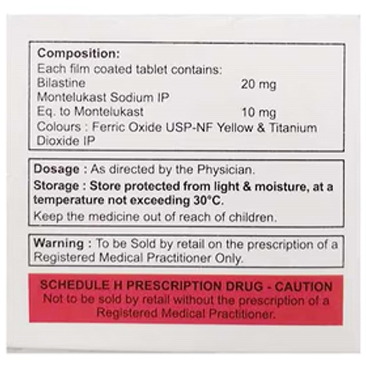 Bilatop-M Tablet 10, Pack of 10 Bilatop-M Tablet 10, Pack of 10