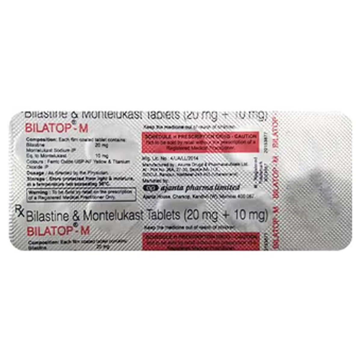Bilatop-M Tablet 10, Pack of 10 Bilatop-M Tablet 10, Pack of 10