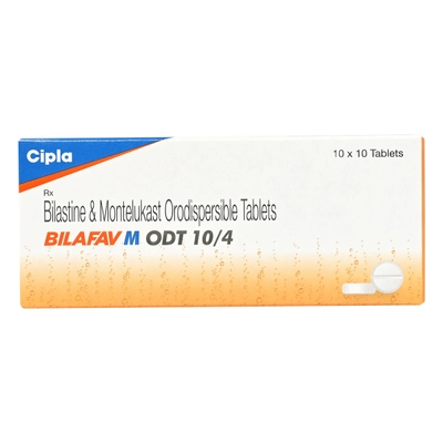 Bilafav M ODT 10 mg/4 mg Tablet 10's, Pack of 10 TabletS