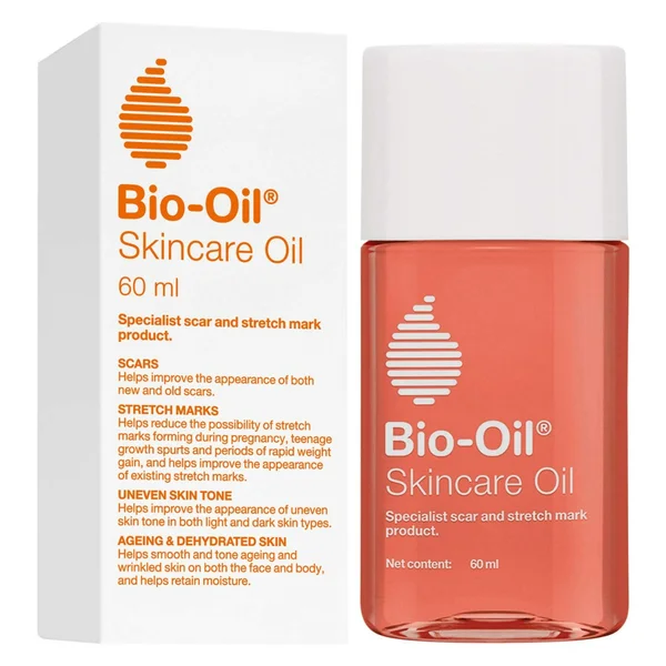 Bio-Oil 60 ml | Purcelin Oil | Treat Scars &amp; Stretch Marks | Uneven Skin Tone | Dehydrated Skin, Pack of 1