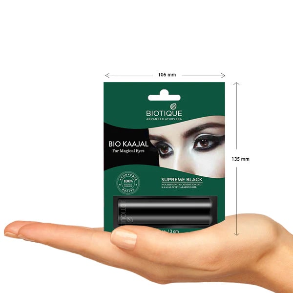 Biotique Bio Kajal Supreme Black for Magical Eyes, 3 gm, Pack of 1 Biotique Bio Kajal Supreme Black for Magical Eyes, 3 gm, Pack of 1