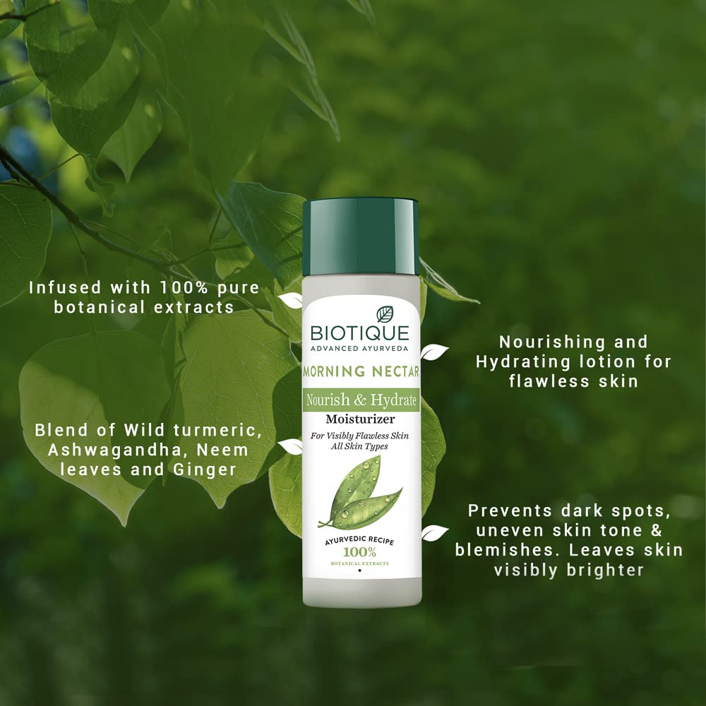 Biotique Morning Nectar Nourish & Hydrate Moisturizer Cream, 190 ml