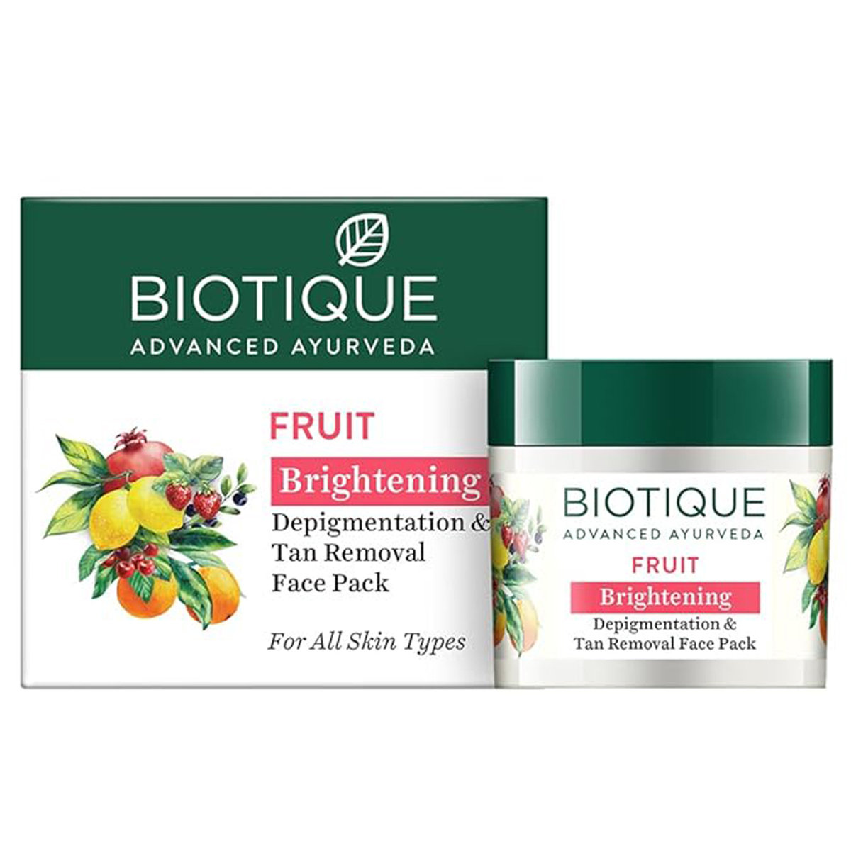 Biotique Fruit Pack, 75 gm, Pack of 1 Biotique Fruit Pack, 75 gm, Pack of 1