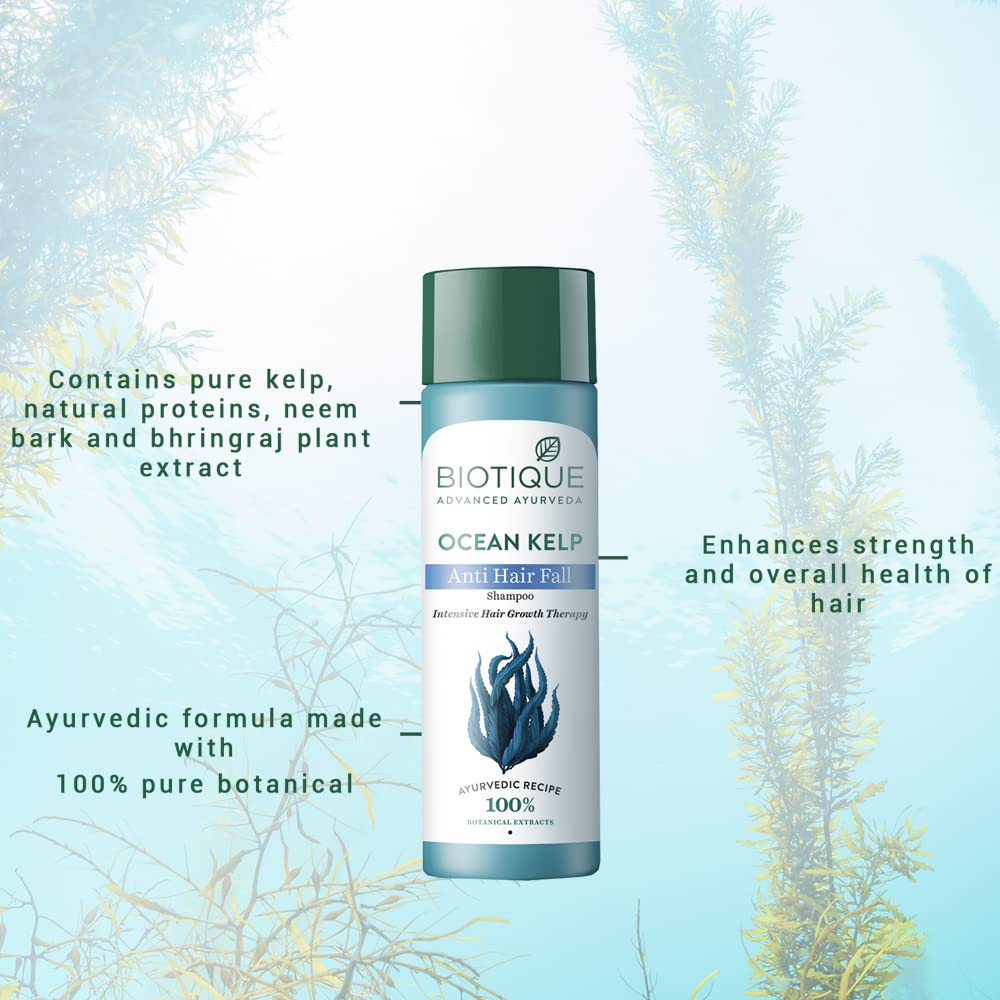 Biotique Ocean Kelp Anti Hairfall Shampoo, 190 ml, Pack of 1 Biotique Ocean Kelp Anti Hairfall Shampoo, 190 ml, Pack of 1
