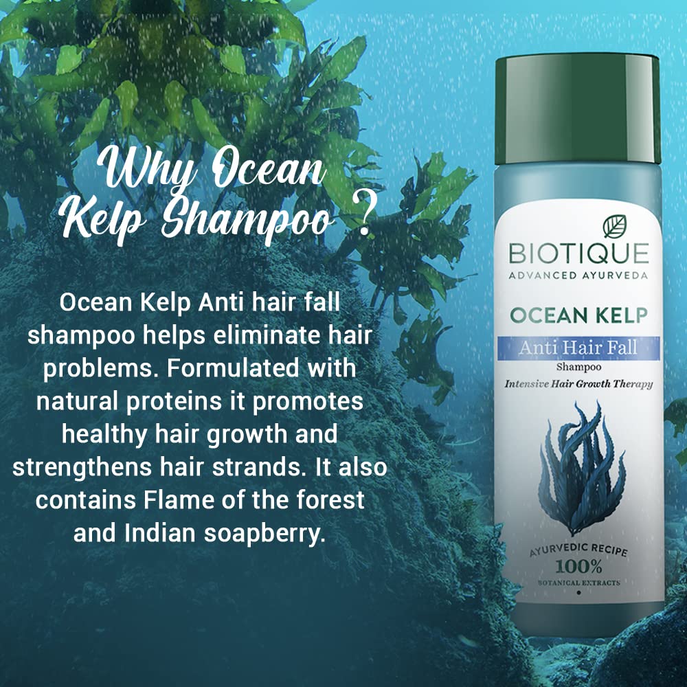 Biotique Ocean Kelp Anti Hairfall Shampoo, 190 ml, Pack of 1 Biotique Ocean Kelp Anti Hairfall Shampoo, 190 ml, Pack of 1