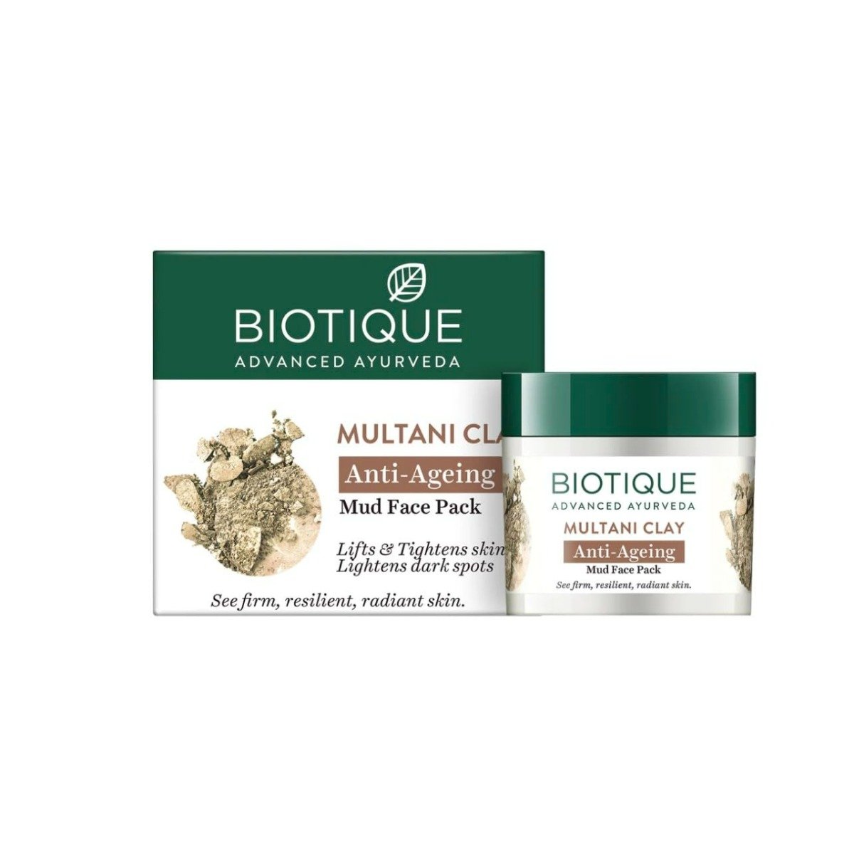 Biotique Multani Clay Anti Ageing Mud Face Pack 75 gm | Lifts & Tightens Skin | Lightens Dark Spots | Gives Firm & Radiant Skin | 100% Botanical Extract | For All Skin Type, Pack of 1 Biotique Multani Clay Anti Ageing Mud Face Pack 75 gm | Lifts & Tightens Skin | Lightens Dark Spots | Gives Firm & Radiant Skin | 100% Botanical Extract | For All Skin Type, Pack of 1