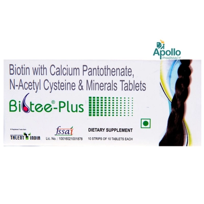 Biotee-Plus Tablet 10's, Pack of 10 TABLETS