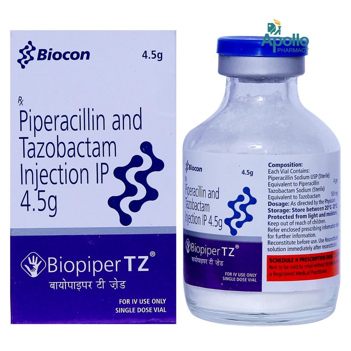 Biopiper TZ Injection 4.5 gm, Pack of 1 INJECTION Biopiper TZ Injection 4.5 gm, Pack of 1 INJECTION