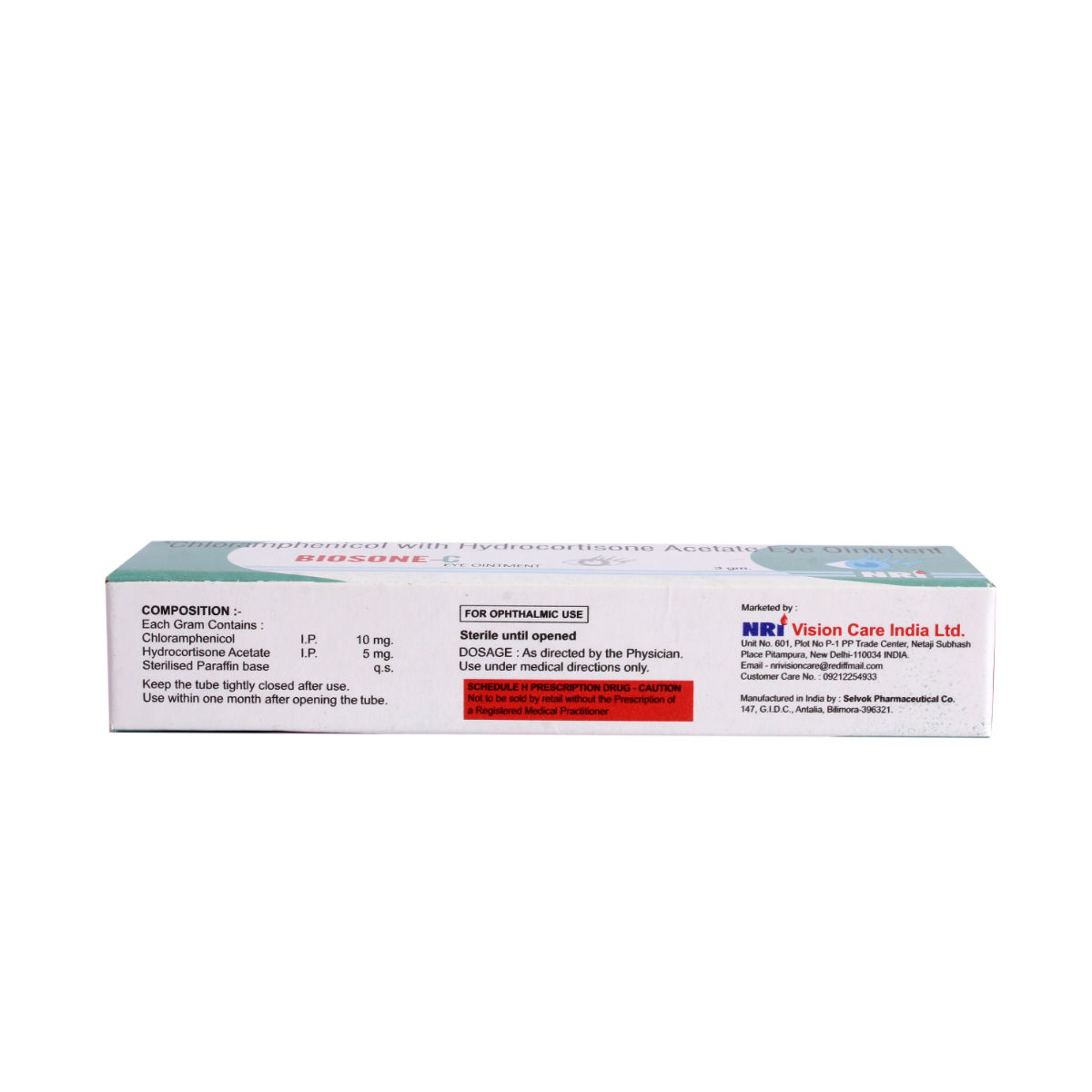 Biosone C 3Gm Eye Ointment Price, Uses, Side Effects, Composition ...