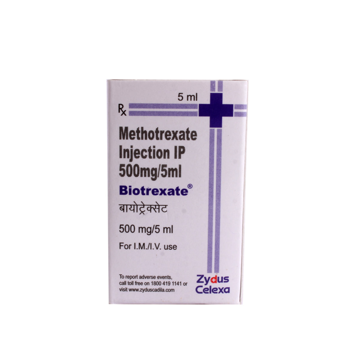 Biotrexate 500 mg Injection 5 ml, Pack of 1 INJECTION Biotrexate 500 mg Injection 5 ml, Pack of 1 INJECTION