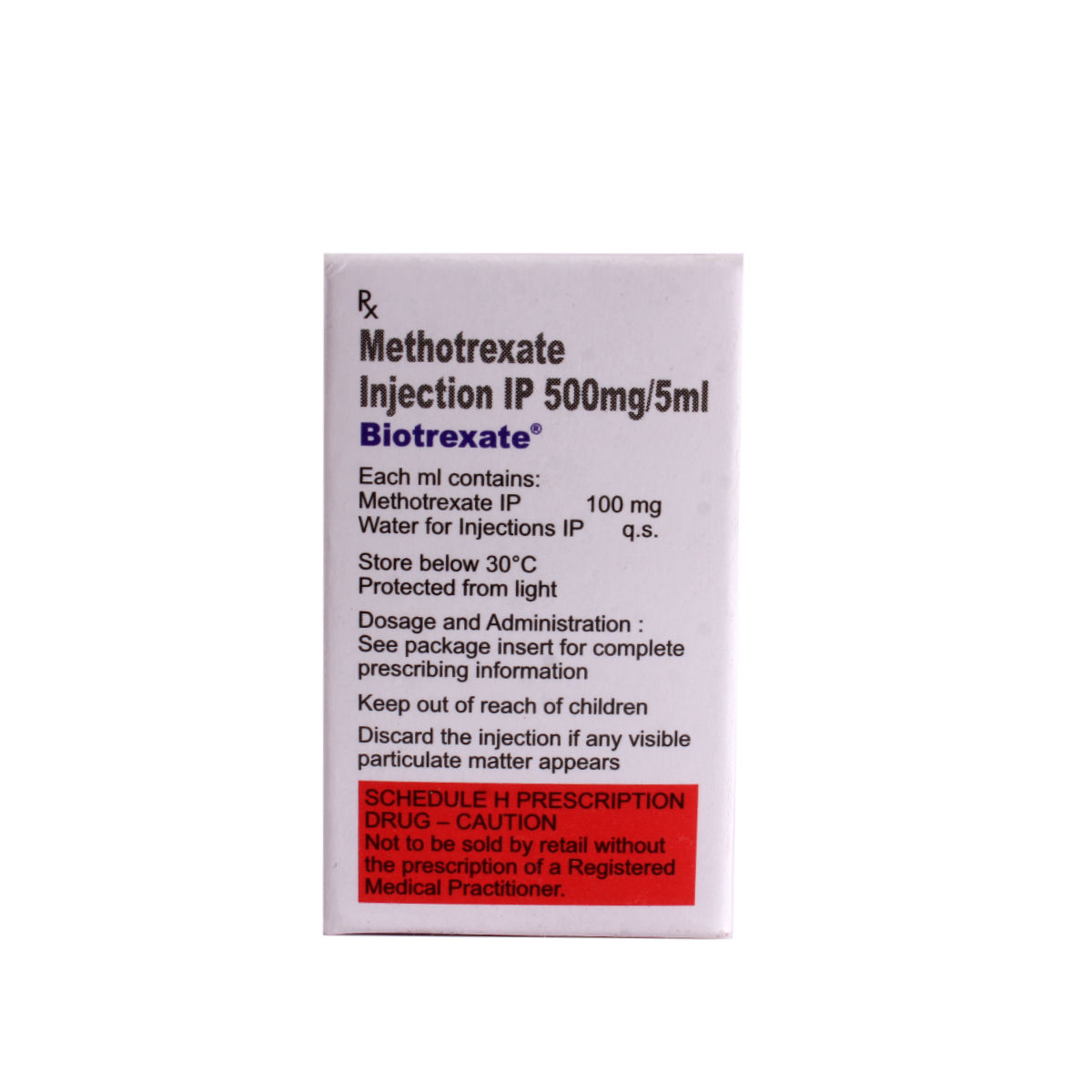 Biotrexate 500 Mg Injection 5 Ml Price, Uses, Side Effects, Composition ...