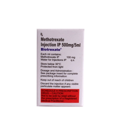 Biotrexate 500 mg Injection 5 ml, Pack of 1 INJECTION