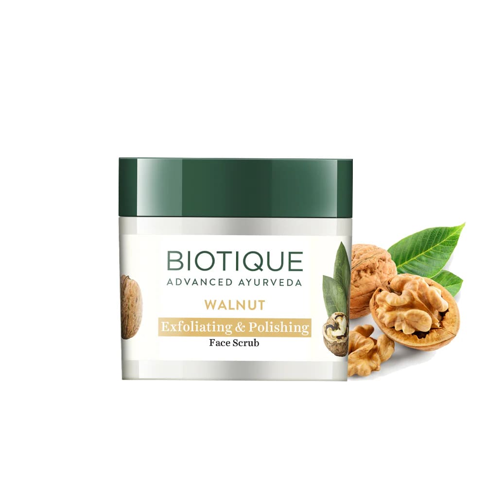 Biotiquee Walnut Exfloliating & Polishing Face Scrub 50 gm | Walnut Oil, Lecithin & Vitamin A | Removes Dry Skin | Gives Soft & Smooth Skin | For Normal To Dry Skin, Pack of 1 Biotiquee Walnut Exfloliating & Polishing Face Scrub 50 gm | Walnut Oil, Lecithin & Vitamin A | Removes Dry Skin | Gives Soft & Smooth Skin | For Normal To Dry Skin, Pack of 1