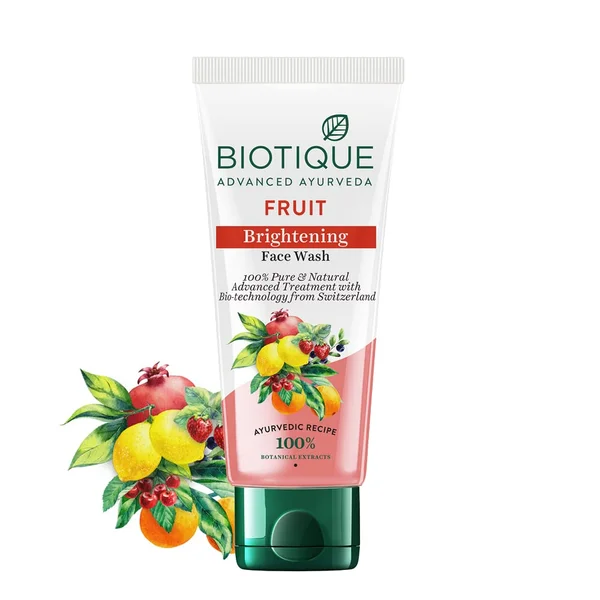 Biotique Fruit Brightining Face Wash, 100 ml, Pack of 1