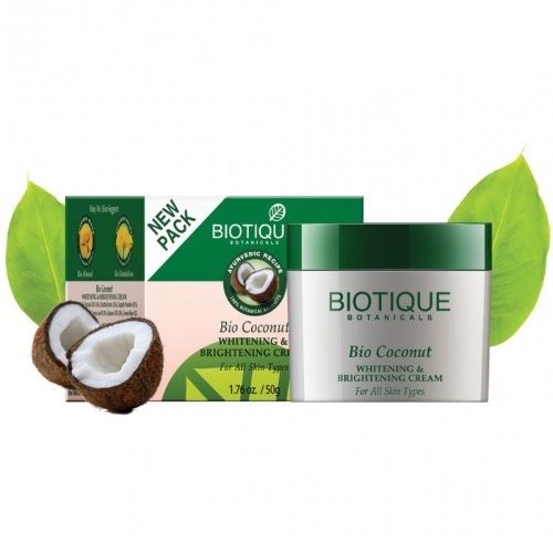 Biotique Bio Coconut Whitening & Brightening Cream, 50 gm Price, Uses