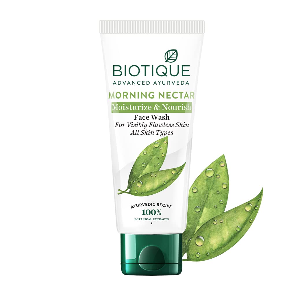 Biotique Morning Nectar Moisturize & Nourish Face Wash, 50 ml Uses