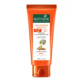 Biotique Sun Shield Sandalwood Sunscreen Ultra Soothing Face Lotion 50 ml with SPF 50+ PA+++ UVA |Ultra Protective Lotion| Keeps Skin Soft| Water Resistant| For All Skin Types, Pack of 1