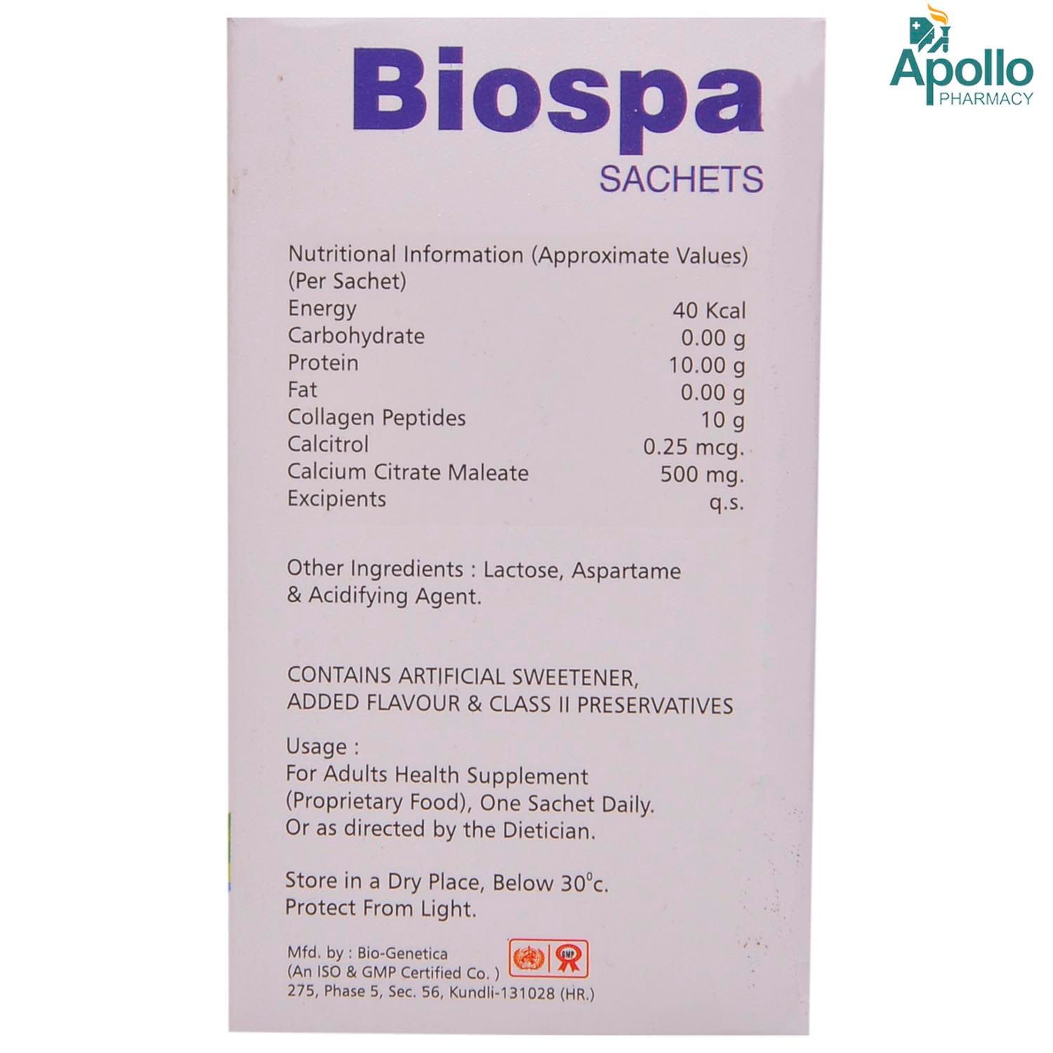 BIOSPA SACHETS 12.5G Price, Uses, Side Effects, Composition - Apollo ...