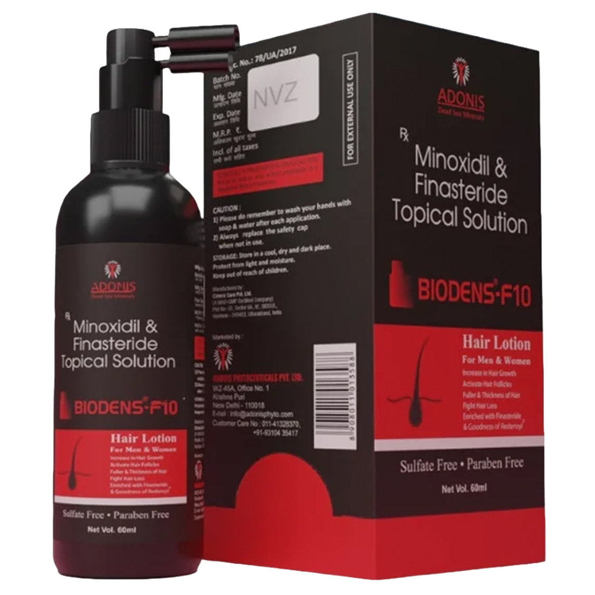 Buy Biodens-F 10 Hair Lotion 60 ml Online