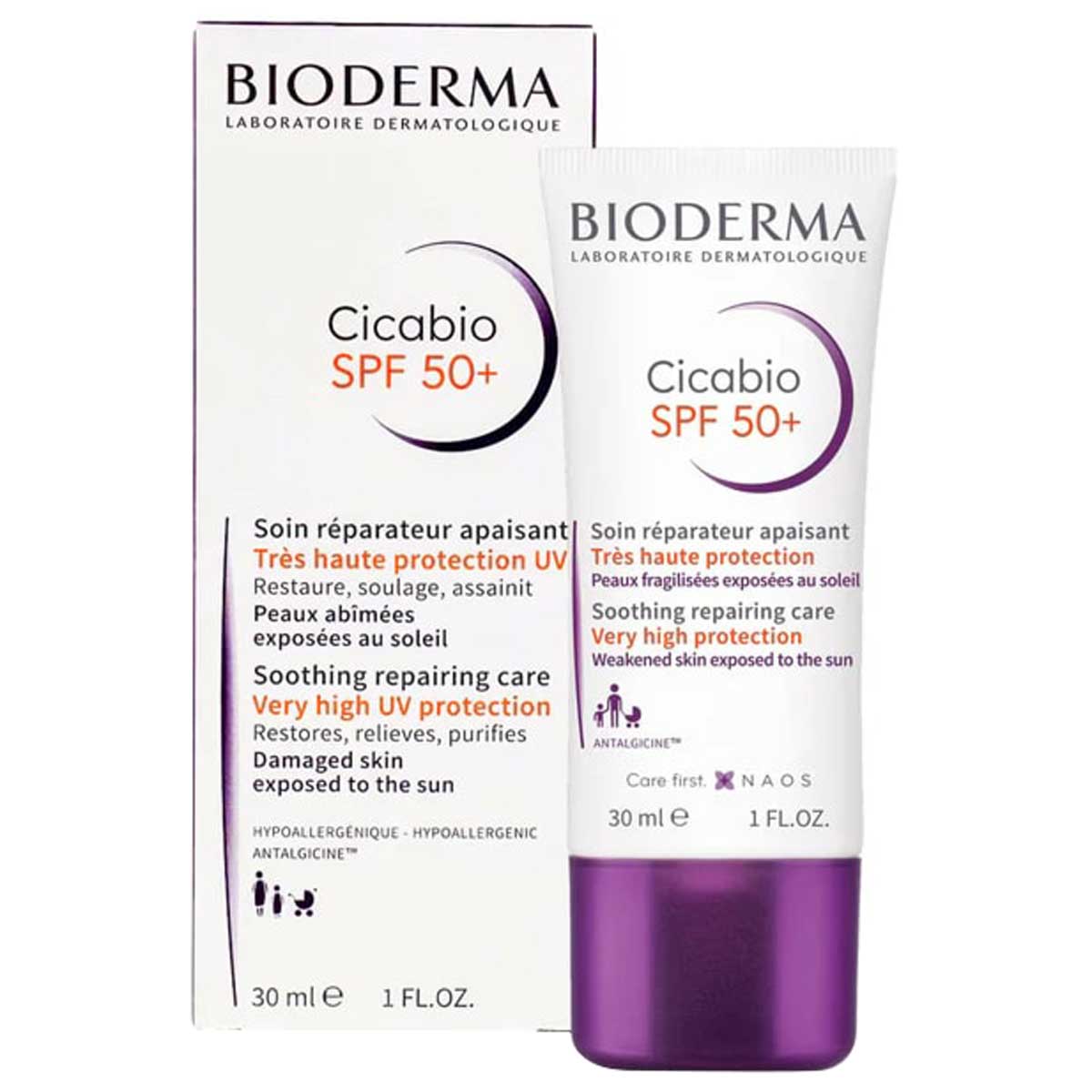 Bioderma Cicabio Cream 30 ml With SPF 50+ | UV Protcetion | For Sun Damaged Skin, Pack of 1 Bioderma Cicabio Cream 30 ml With SPF 50+ | UV Protcetion | For Sun Damaged Skin, Pack of 1