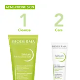 Bioderma Sebium Moussant Actif Foaming Gel 200 ml | Salicylic Acid &amp; Glycolic Acid | Unclogs Pore | Minimize Skin Imperfections-Blackheads &amp; Pimple | For Oily To Acne Prone Skin, Pack of 1