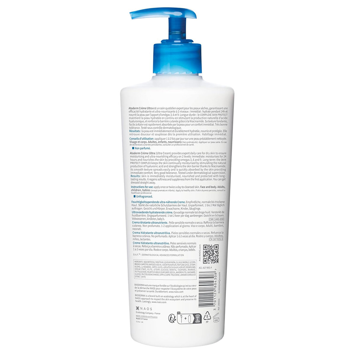 Bioderma Atoderm Creme Ultra Moisturising Cream, 500 ml, Pack of 1 Bioderma Atoderm Creme Ultra Moisturising Cream, 500 ml, Pack of 1