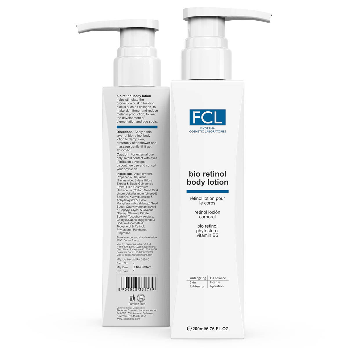 Fixderma Cosmetic Laboratories (FCL) Bio Retinol Body Lotion, 200 ml, Pack of 1 Fixderma Cosmetic Laboratories (FCL) Bio Retinol Body Lotion, 200 ml, Pack of 1
