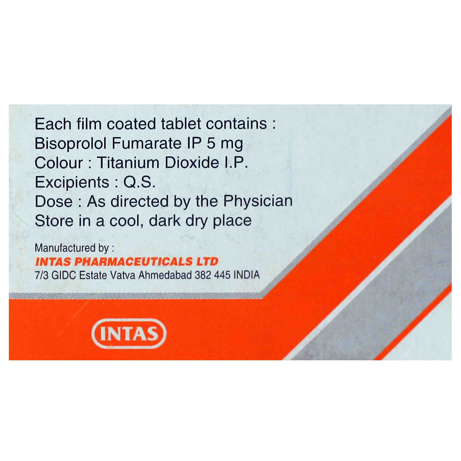 Biselect 5 Tablet 10's, Pack of 10 TABLETS Biselect 5 Tablet 10's, Pack of 10 TABLETS