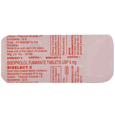 Biselect 5 Tablet 10's, Pack of 10 TABLETS