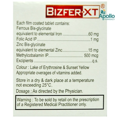 Bizfer-XT Tablet 10's, Pack of 10 TABLETS