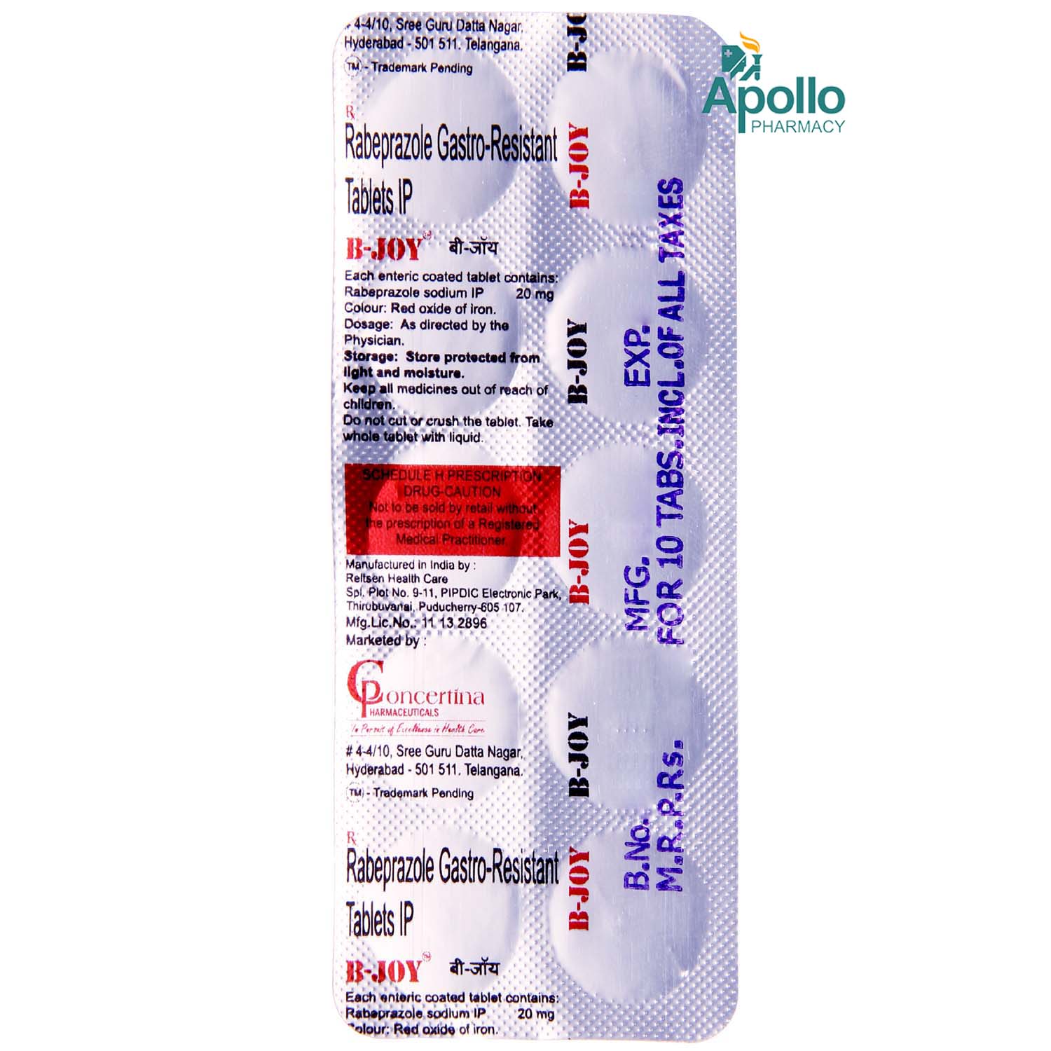 Bjoy 20 Tablet 10's, Pack of 10 TABLETS Bjoy 20 Tablet 10's, Pack of 10 TABLETS