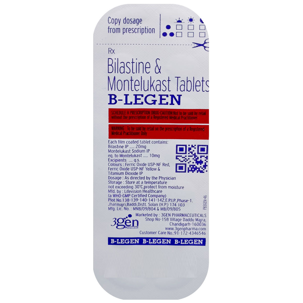 B-Legen Tablet 10's, Pack of 10 B-Legen Tablet 10's, Pack of 10
