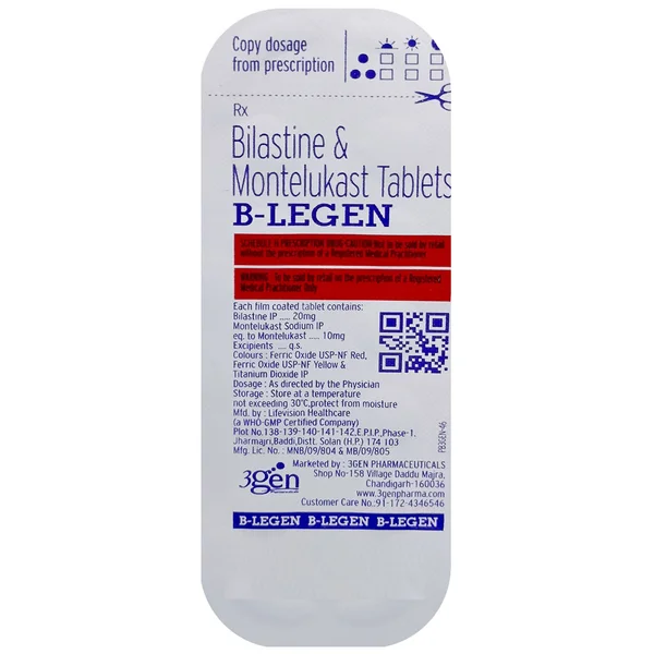 B-Legen Tablet 10's, Pack of 10