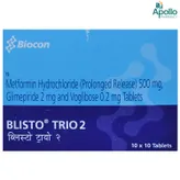Blisto Trio 2 Tablet 10's, Pack of 10 TabletS