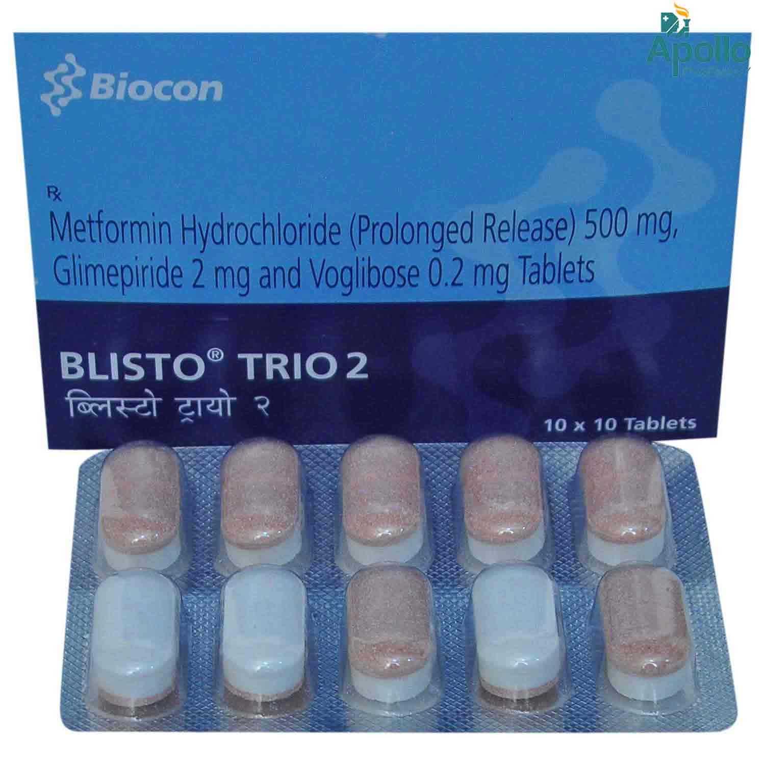 Blisto Trio 2 Tablet 10's, Pack of 10 Blisto Trio 2 Tablet 10's, Pack of 10