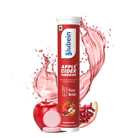 Blubein Apple Cider Vinegar Effervescent, 15 Tablets