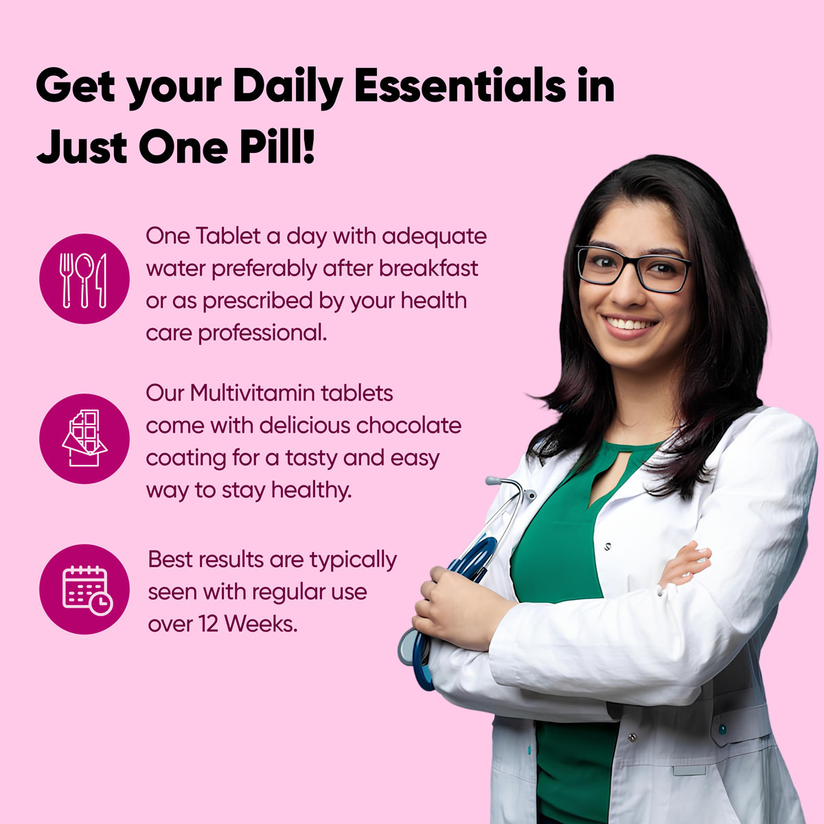 Blubein Multivitamin, 30 Tablets, Pack of 1 Blubein Multivitamin, 30 Tablets, Pack of 1