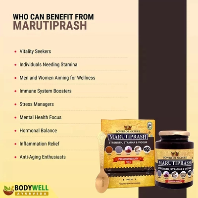 Bodywell Marutiprash Premium with Gold, Shilajit &amp; Saffron, 500 gm, Pack of 1