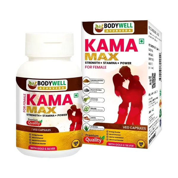 Bodywell KamaMax Female 500mg, 30 Veg Capsules, Pack of 1