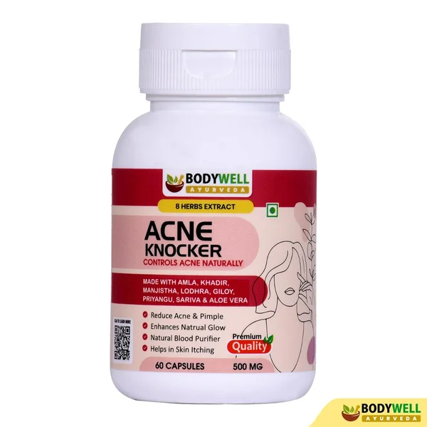 Bodywell Acne Knocker 500mg, 30 Capsules