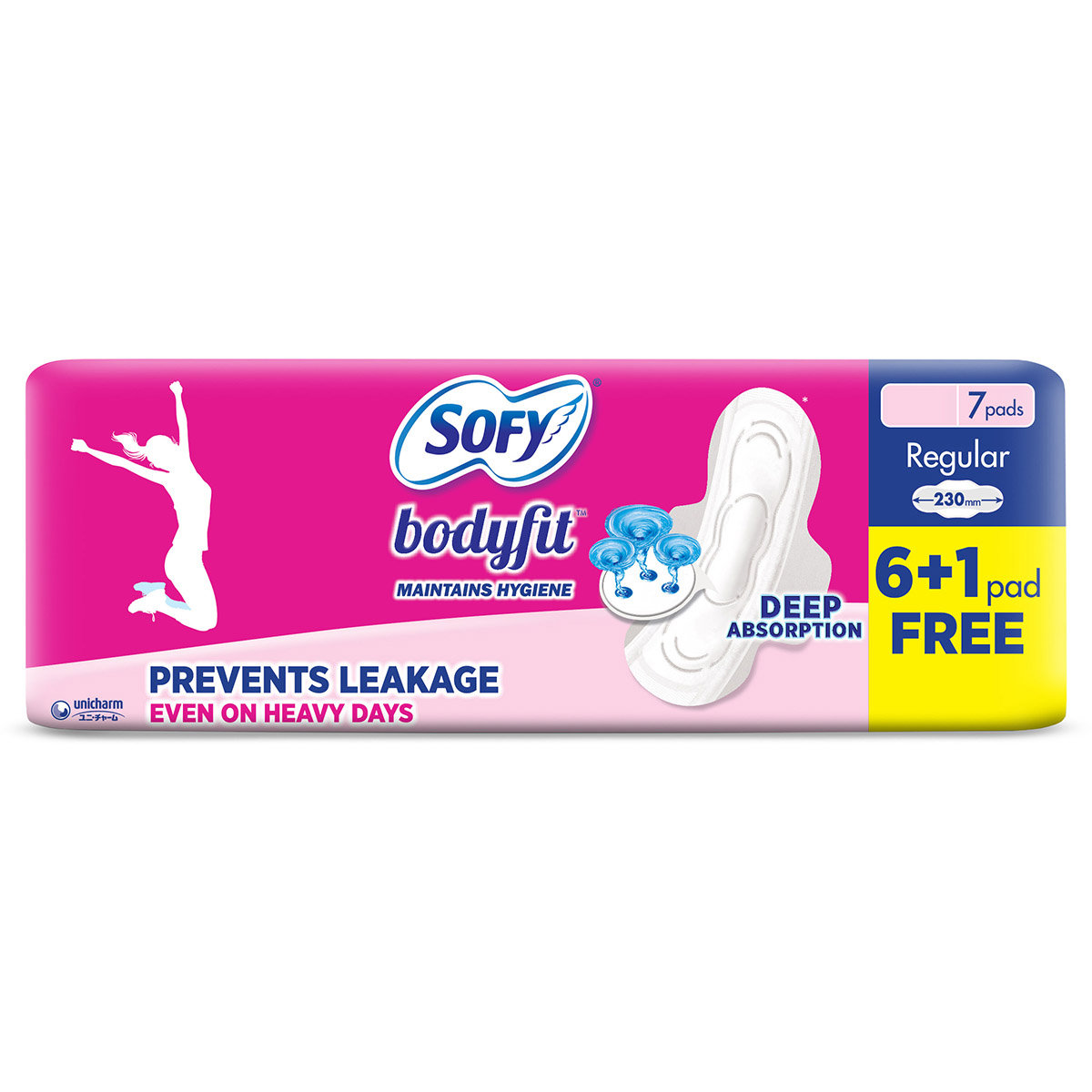 Sofy Bodyfit Sanitary Pads Regular, 7 Count, Pack of 1 Sofy Bodyfit Sanitary Pads Regular, 7 Count, Pack of 1