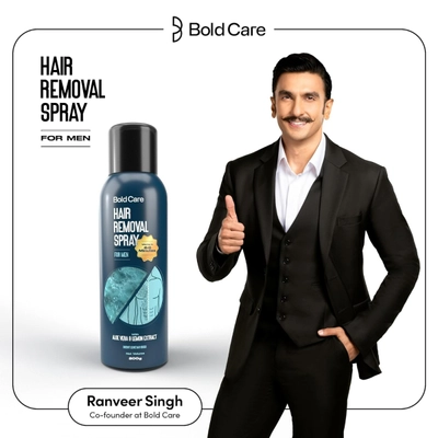 Bold Care Hair Removal spray for Men, 200 gm, Pack of 1