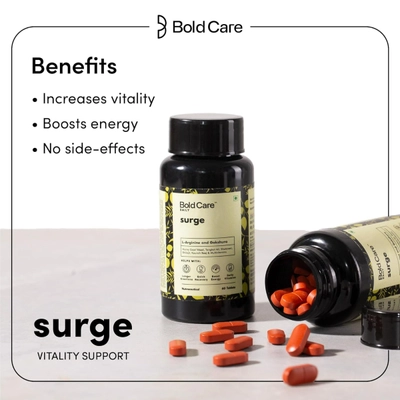 Bold Care Daily Surge Vitality Support, 60 Tablets, Pack of 1