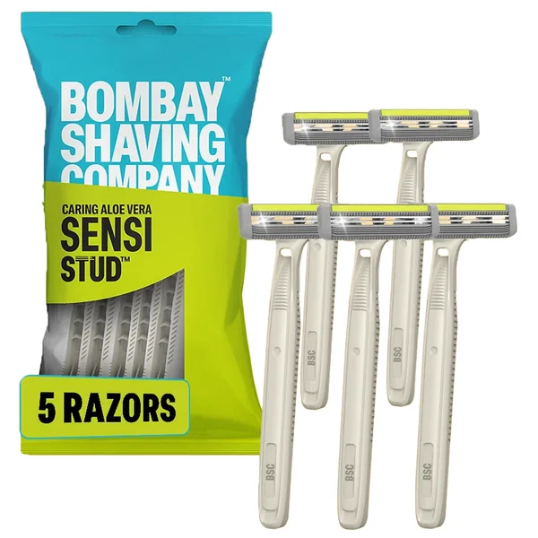 Bombay Shaving Company Sensi Stud Men's Razor, 5 Count, Pack of 1